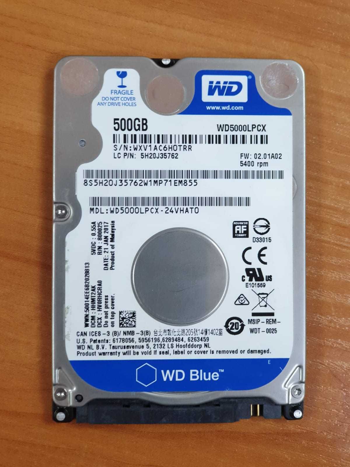 Продам жесткий диск 500GB WD5000LPCX