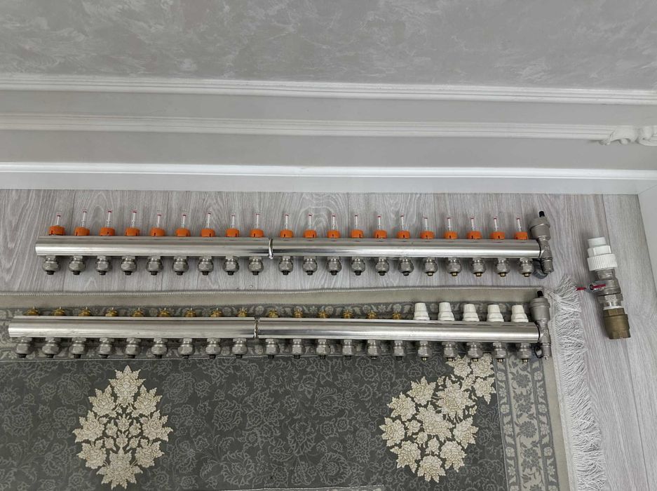 Коллектор для тёплого пола (нержавейка). Состояние как новое!