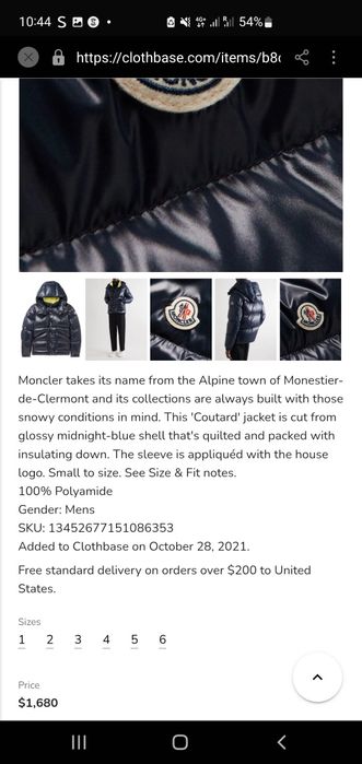 Geacă Moncler iarnă
