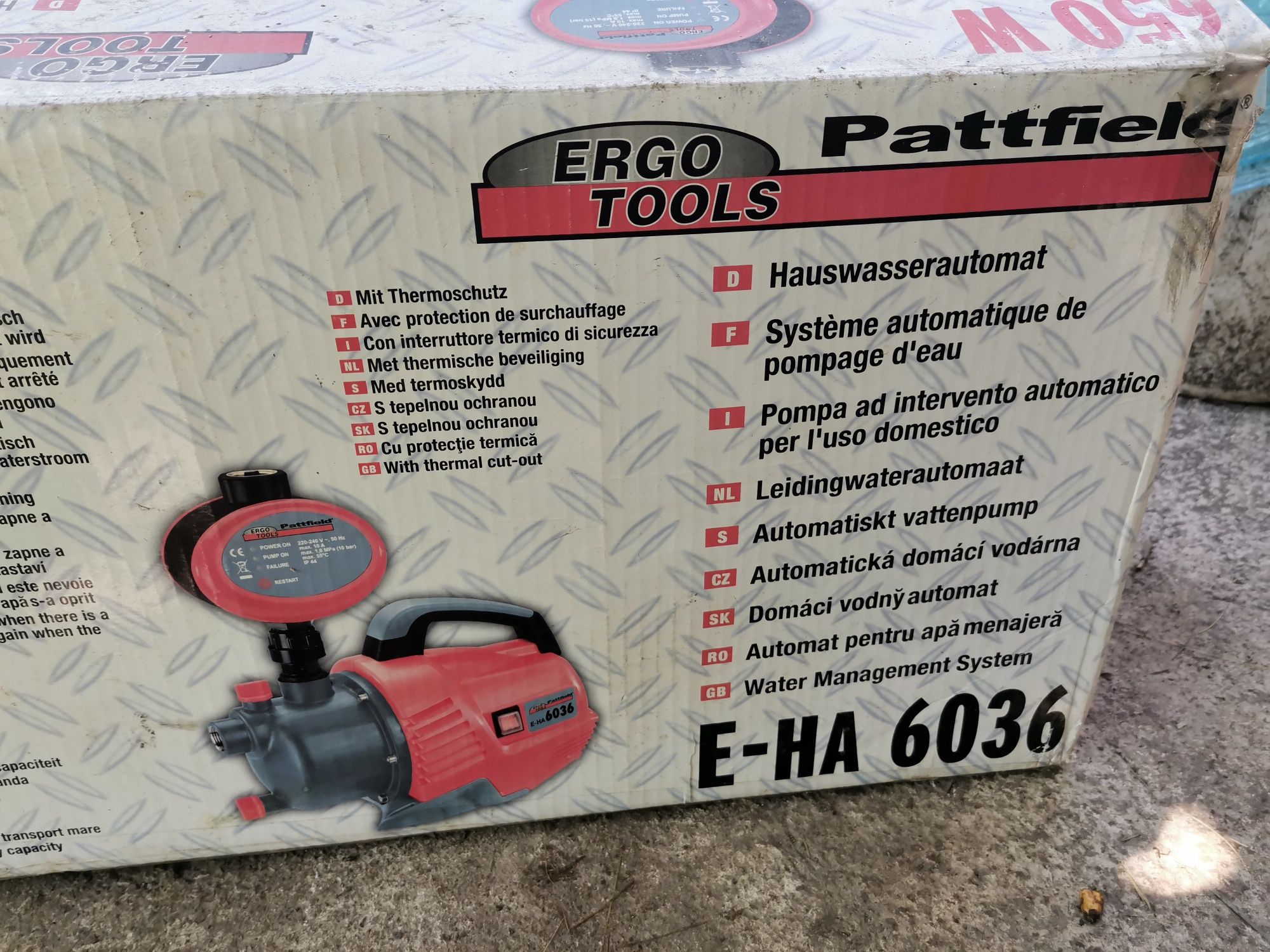 Hidrofor automat pattfield E-HA6036