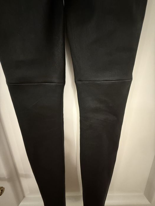 Leather leggings - Pantaloni piele naturala - skinny - size 36