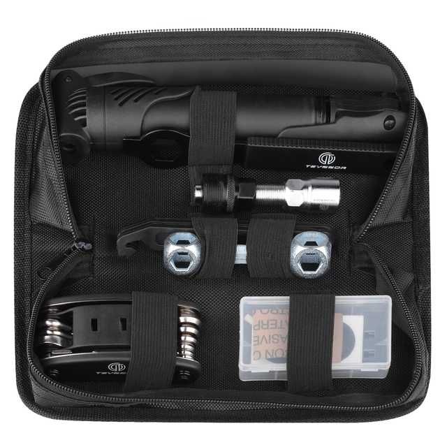 Kit reparatii bicicleta Teyssor 16 in 1 cu pompa si parghii