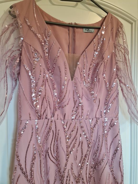 Rochie roz cu paiete