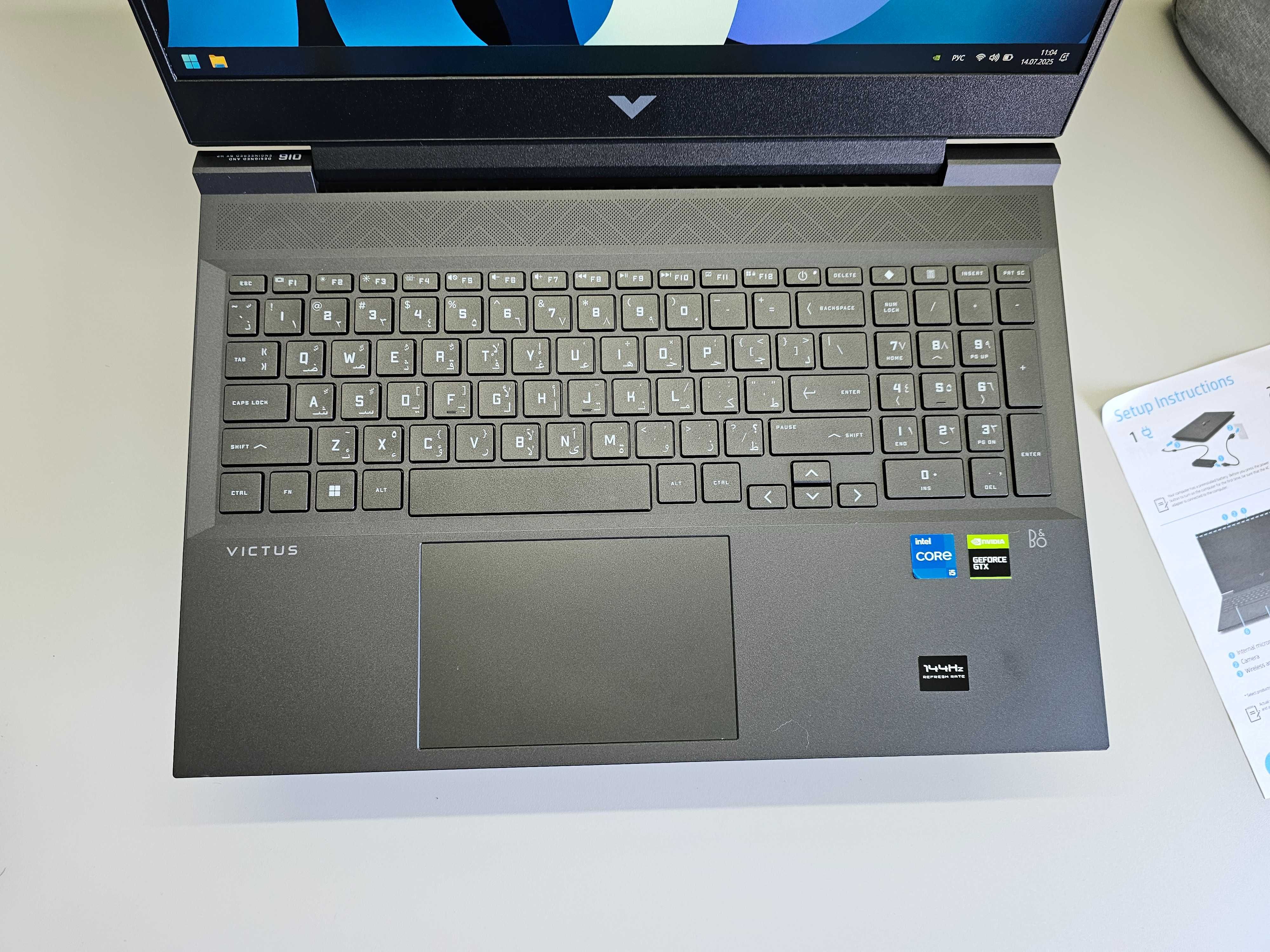 ПРОДАМ HP Victus 16" Мощный Игровой Ноутбук Core™i5-12500H и GTX1650.