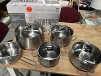 Set cratite inox profesionale 9 piese Tarrington House