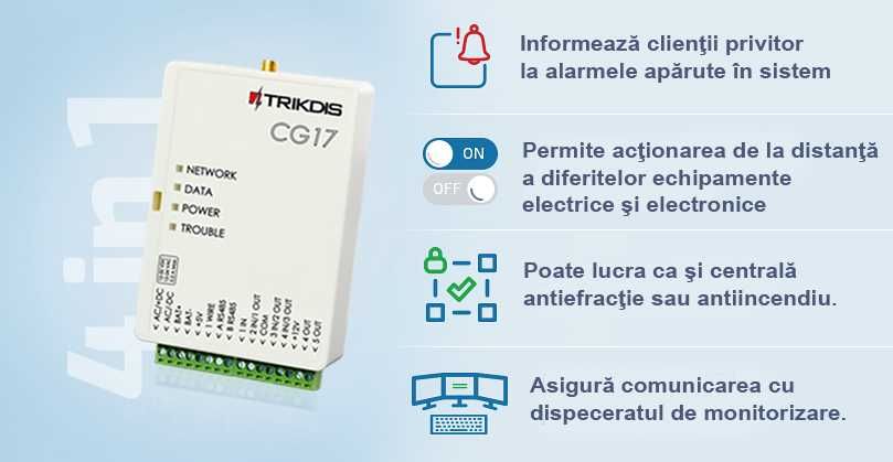 Sisteme de alarma/efractie GSM/GPRS TRIKDIS