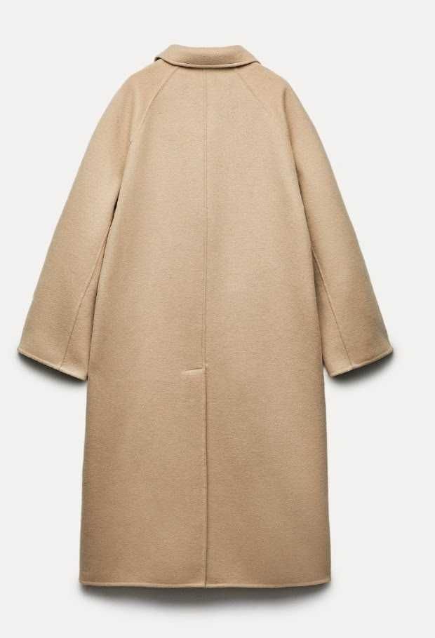 Palton superb Zara, cu lână și două fețe, XS-S - colecția nouă