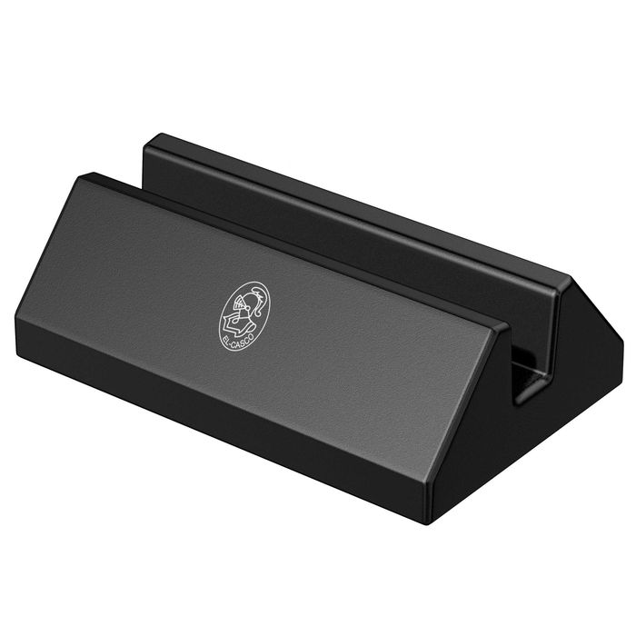 Suport carti de vizita birou El Casco Chrome Black de lux