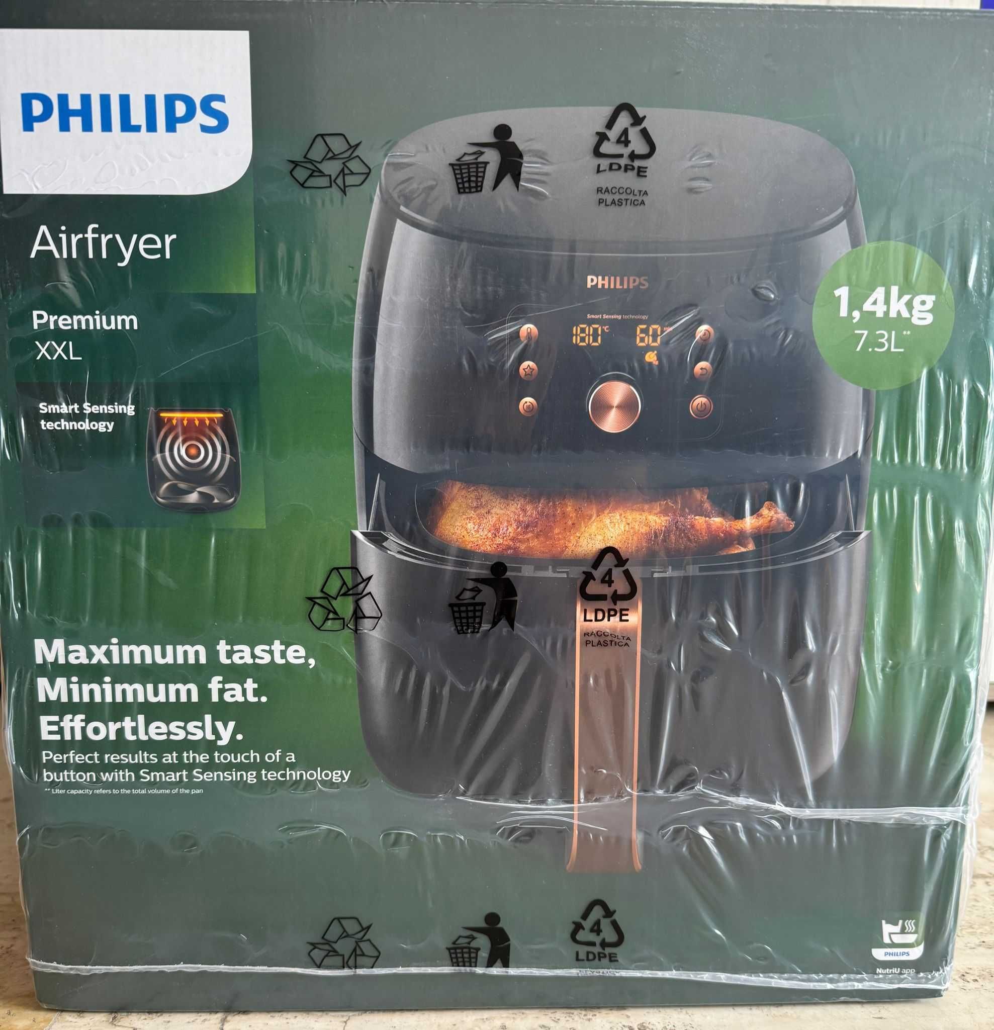 AirFryer Philips XXL Smart 1.4 KG (7.3 L) - HD9867/90