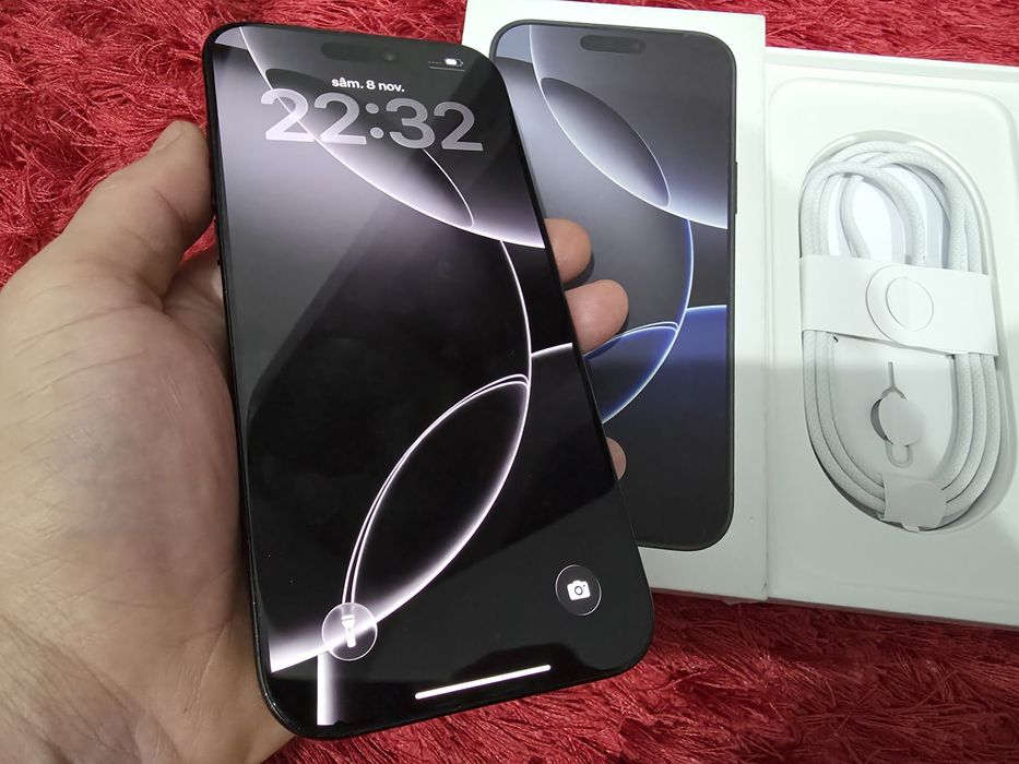 -Iphone 16Pro Max, ca Nou, 256Gb, 8Ram, Natural Titanium, bat: 98%-286