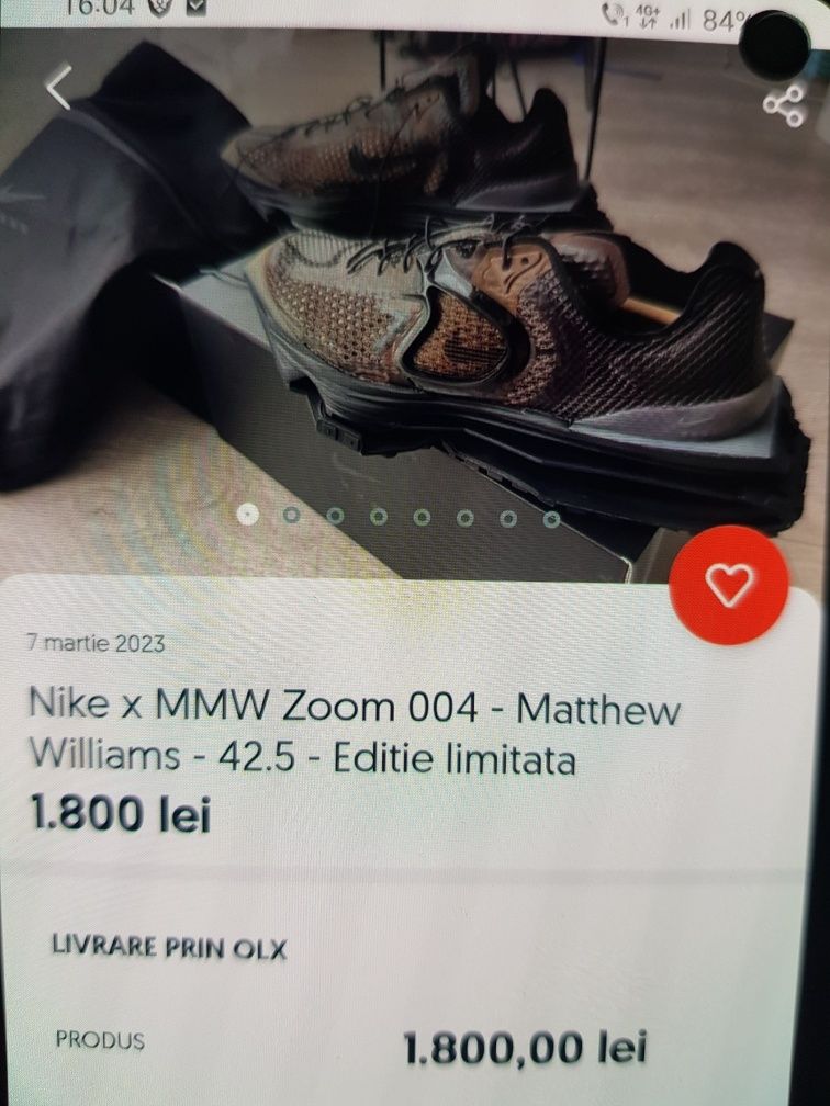 Adidasi originali Nike zoom MMW