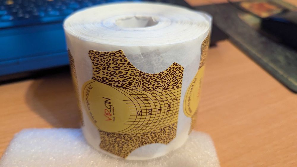 Формы универсал для наращивания ногтей «Леопард» Virgin Beauty, рулон