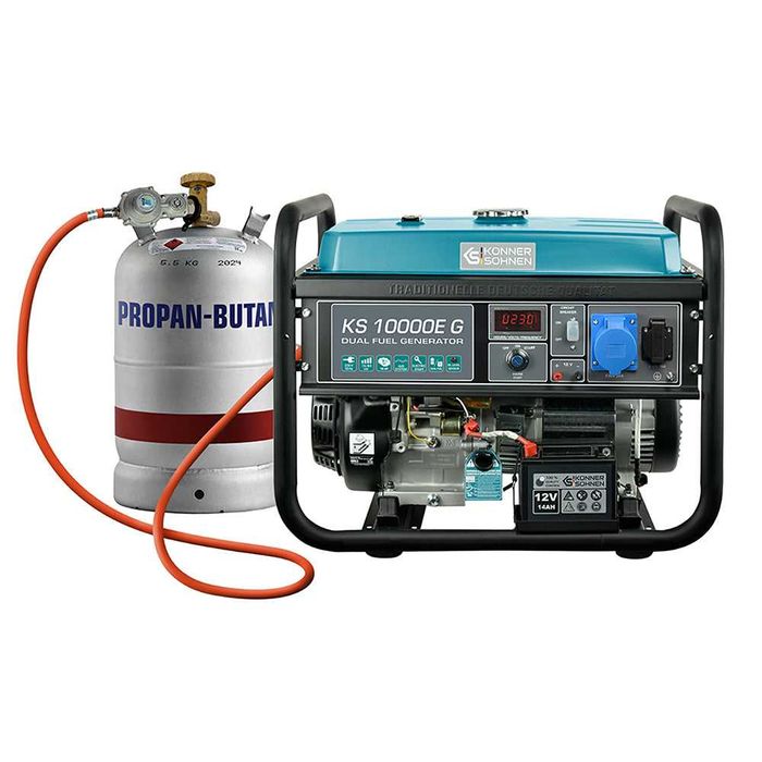 Generator pe GPL/Benzina Konner & Sohnen KS 10000E G, Putere 8kW, 230V
