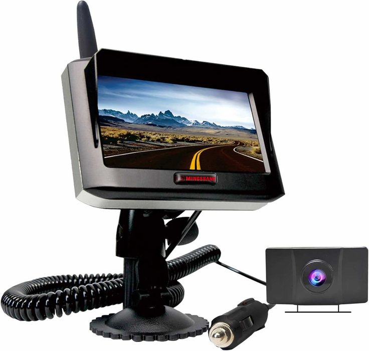 Cameră wifi pentru  marșarier CU monitor de 12 cm,auto,camioane..
