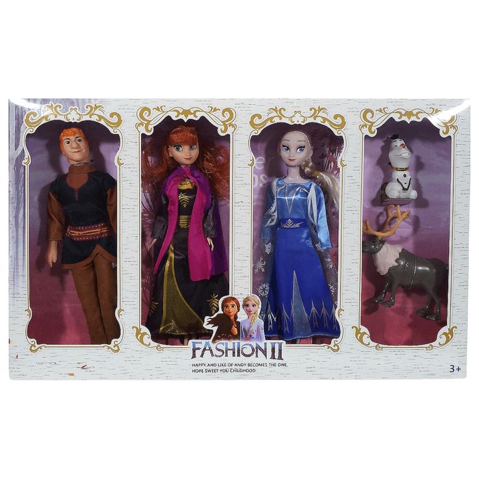 Голям комплект кукли Елза и Анна / Замръзналото кралство всички герои