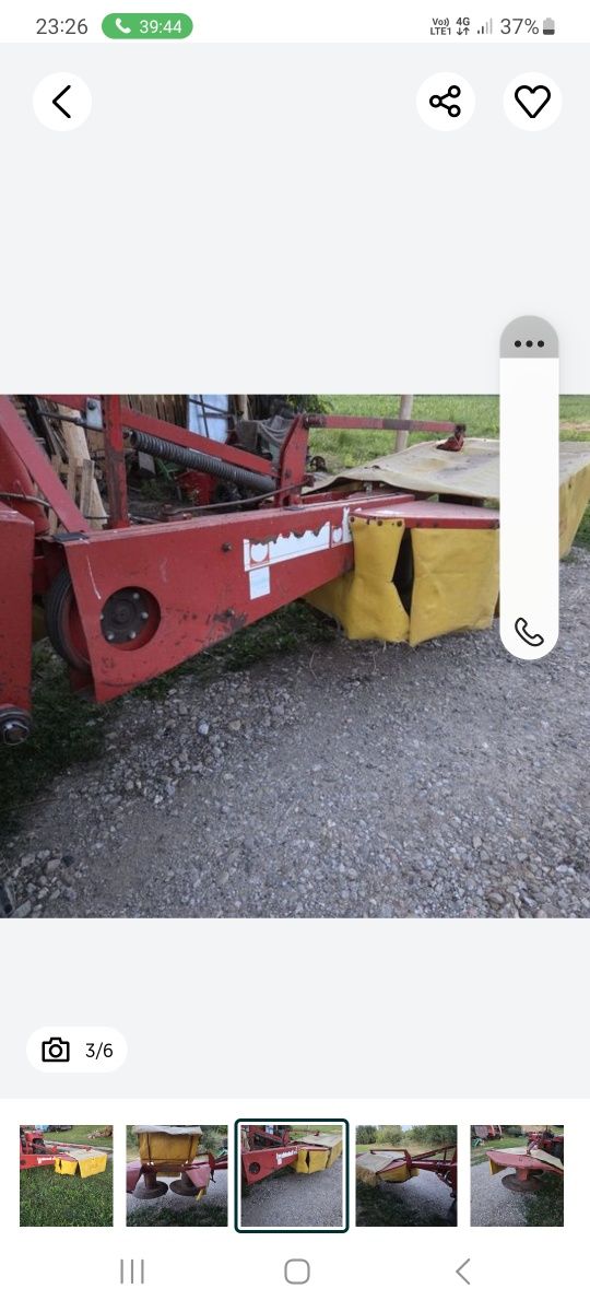 Vand cositoare  tractor
