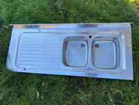 Chiuveta inox două cuve import Italia