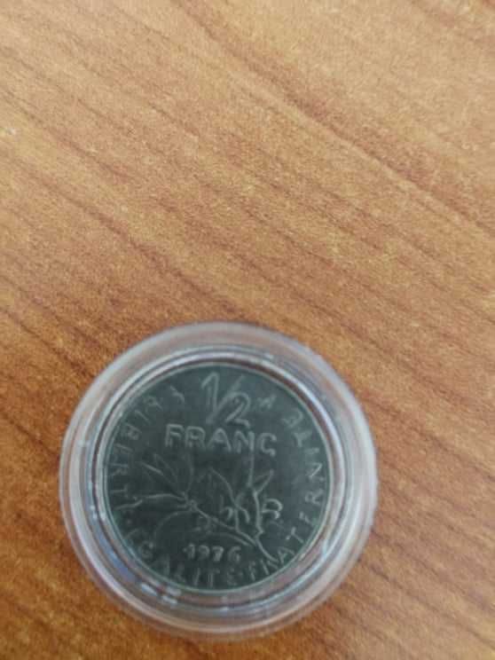 Френска монета 1/2 франк