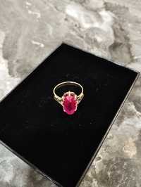 Золотое кольцо с рубином 583 проба (Винтаж)
