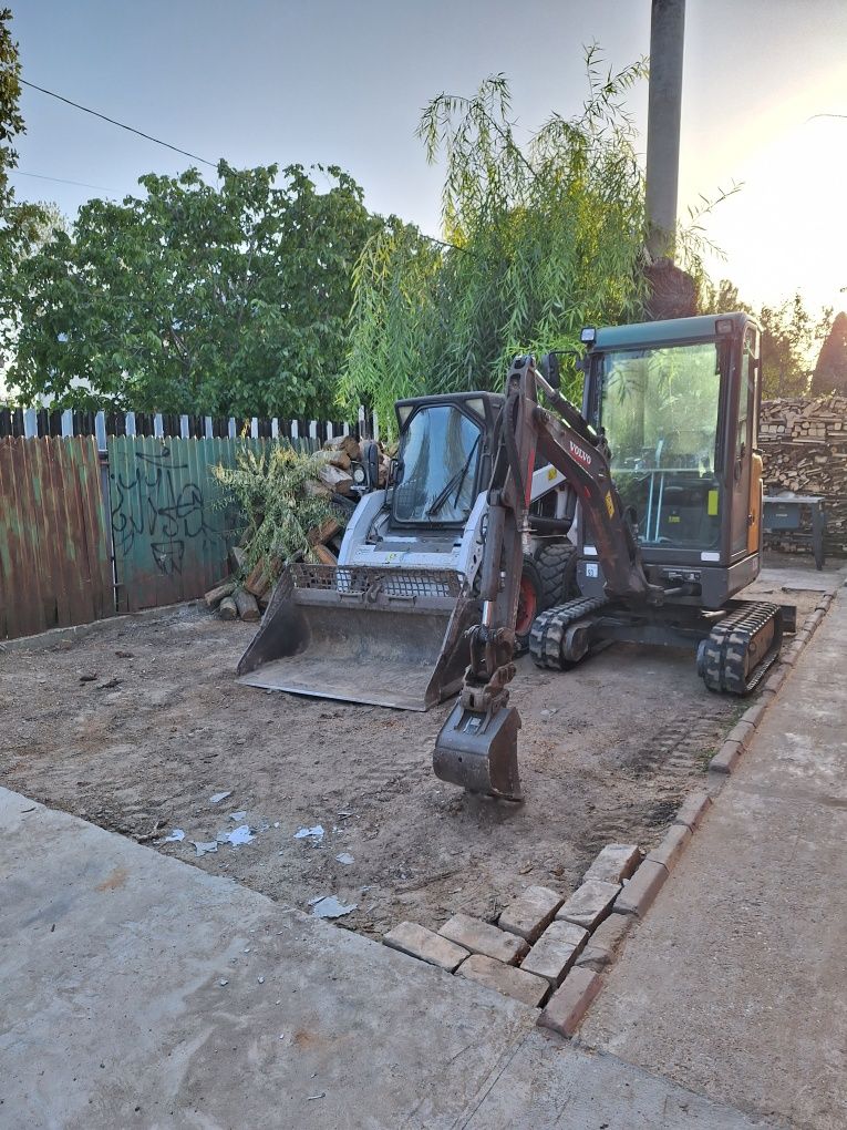 Diferite  lucrări cu bobcat, miniexcavator, buldoexcavator, tractoras