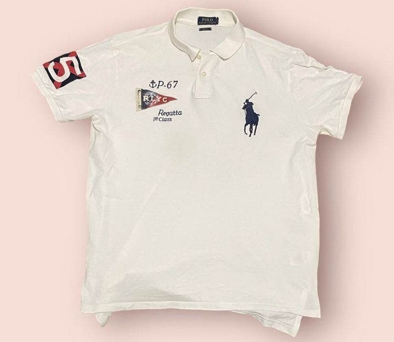Мъжка тениска с яка Polo Ralph Lauren Big Pony