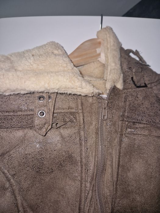 Пухено яке с качулка, чисто ново