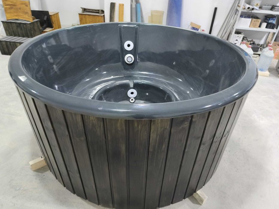 Ciubar fibra sticla diametru 2 m - soba exterioara inox 28kW