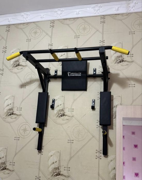 Турник многофункциональный  3в1  черный ( Брусья - Пресс )