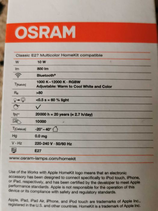 Bec Led Osram Smart + multicolor