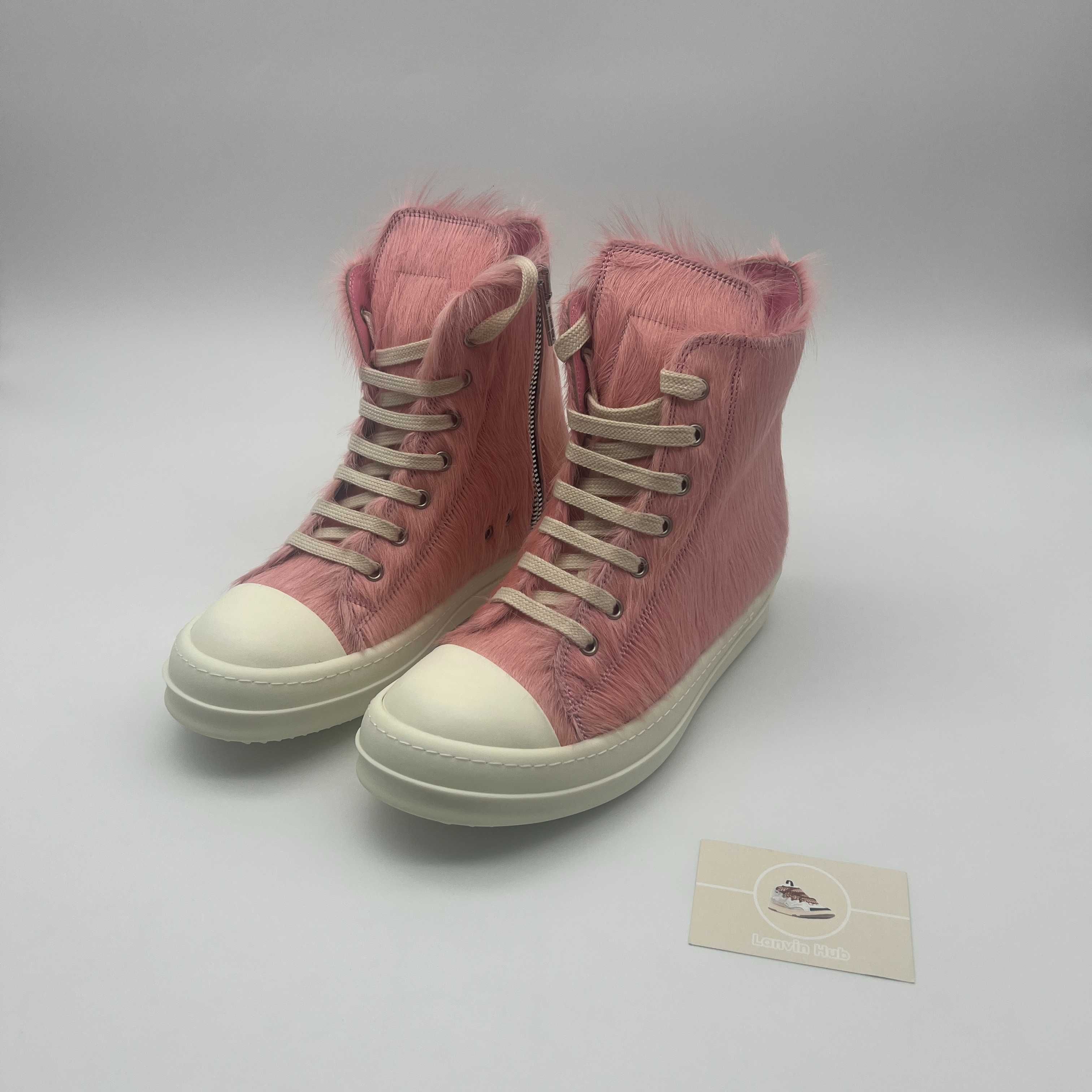 Rick Owens Ramones Pink Pony Hair