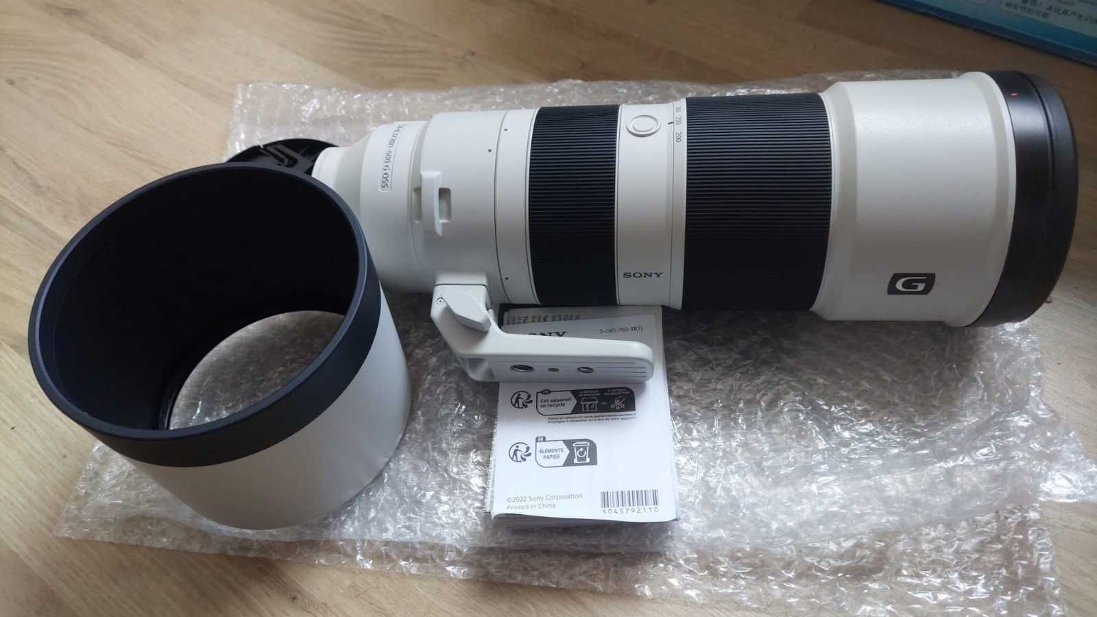 Пакет обектив Sony FE 200-600 mm f5.6-6.3 G OSS с 95 mm