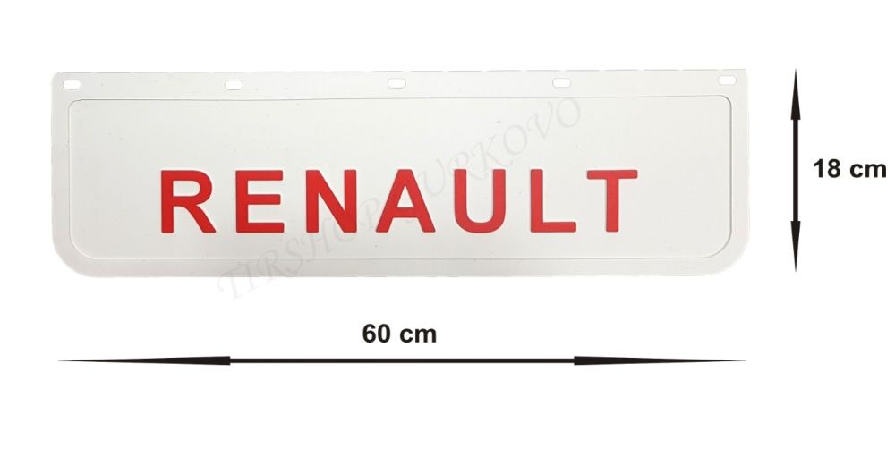 Релефни гумени бели калобрани Рено/Renault