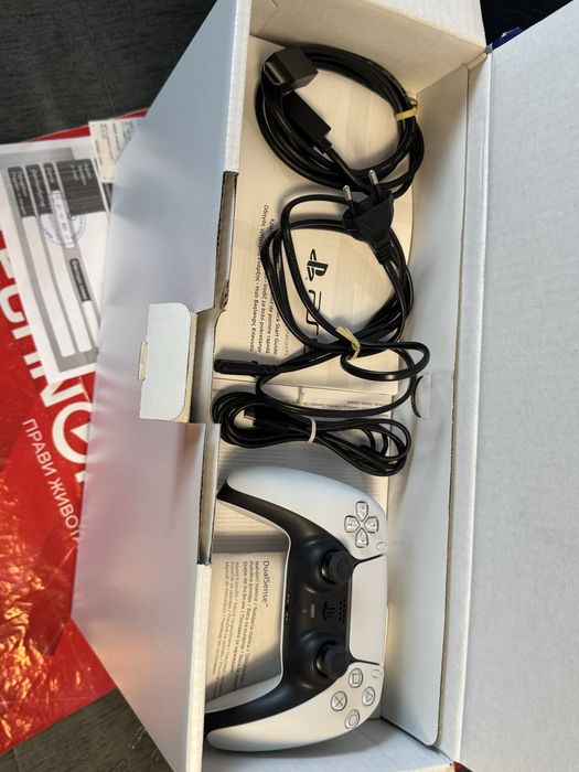 КАТО НОВ Sony Playstation 5 Slim Technopolis Гаранция 2027  White PS5