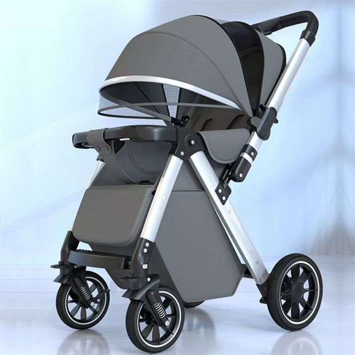 Коляска прогулочная 2-в-1 с амортизацией и поворотным блоком