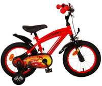 Bicicleta pentru baieti Disney Cars, 14 inch, culoare rosu/negru, fran