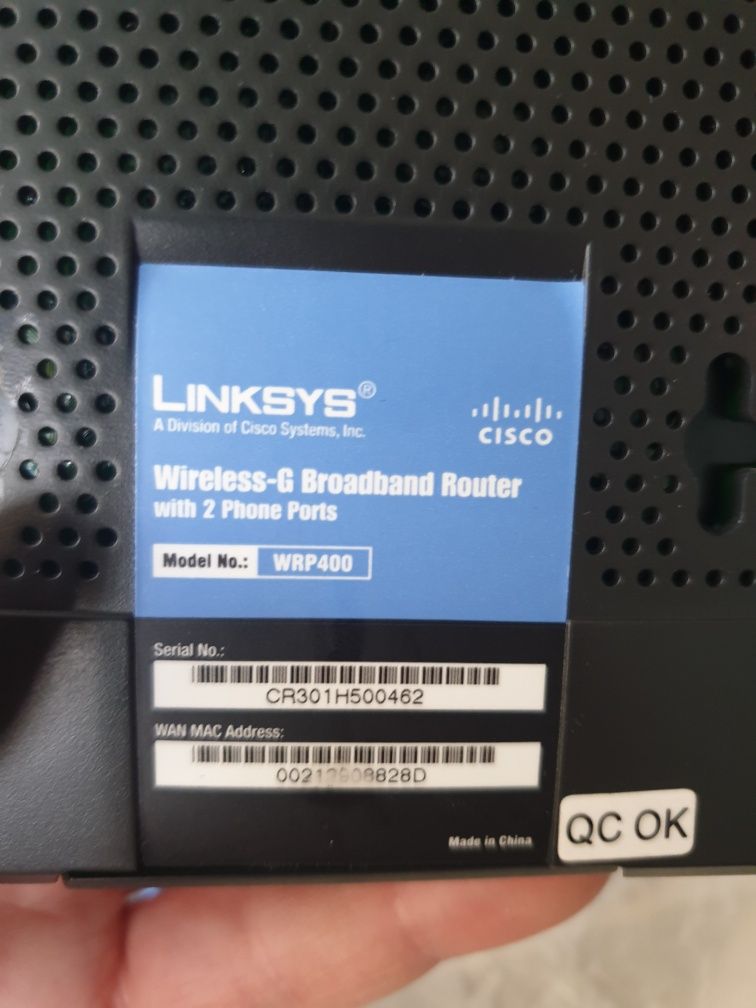 Рутер Cisco Linksys WRP 400