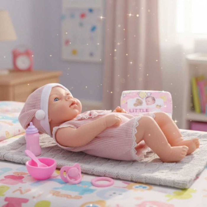 Реалистична кукла бебе Little Mommy с аксесоари - 39см