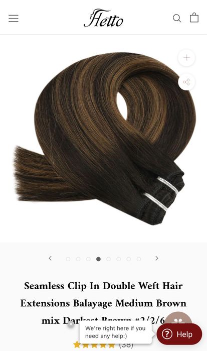 Două seturi extensii de păr clip on 100% natural