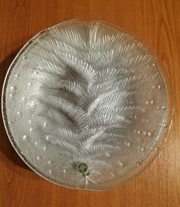 Set (6 farfurii) din sticlă groasă, Made in Japonia, nou