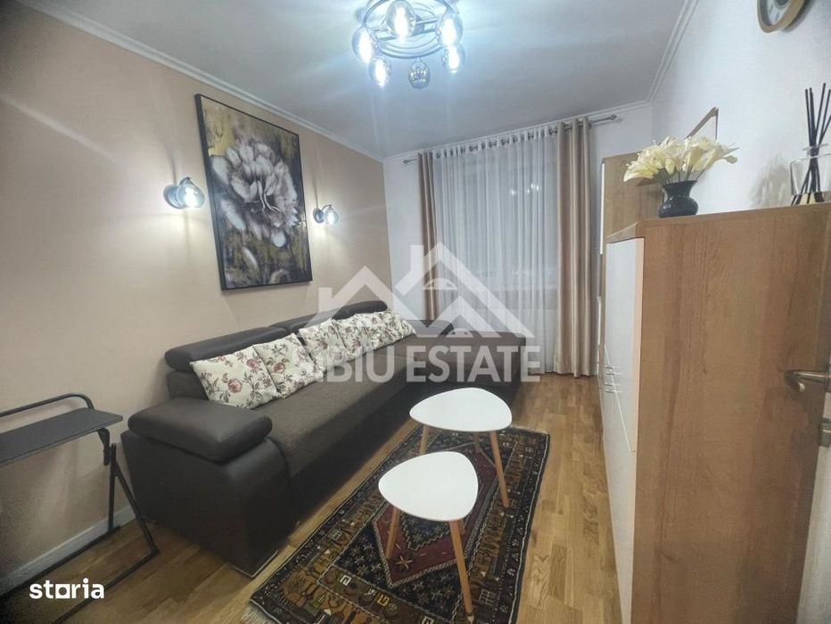 Apartament de inchiriat, cu 2 camere- zona Centrala, mobilat si utilat