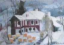 Tablou Nicolai Constantin - Peisaj de iarna