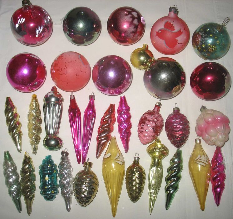 Ёлочные новогодние игрушки СССР