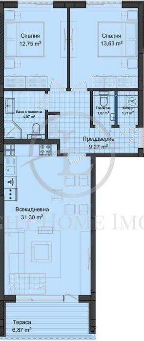Реф. 1073 Тристаен апартамент Гагарин