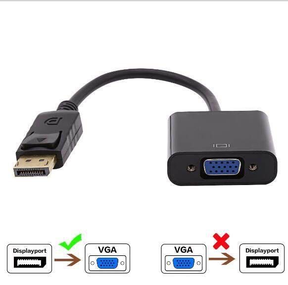 Переходник DisplayPort (DP) на VGA. Качественные! Алматы.