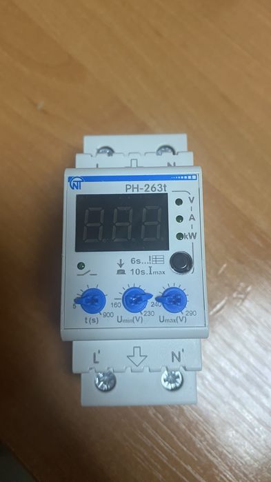 Реле напряжения 63А однофазный