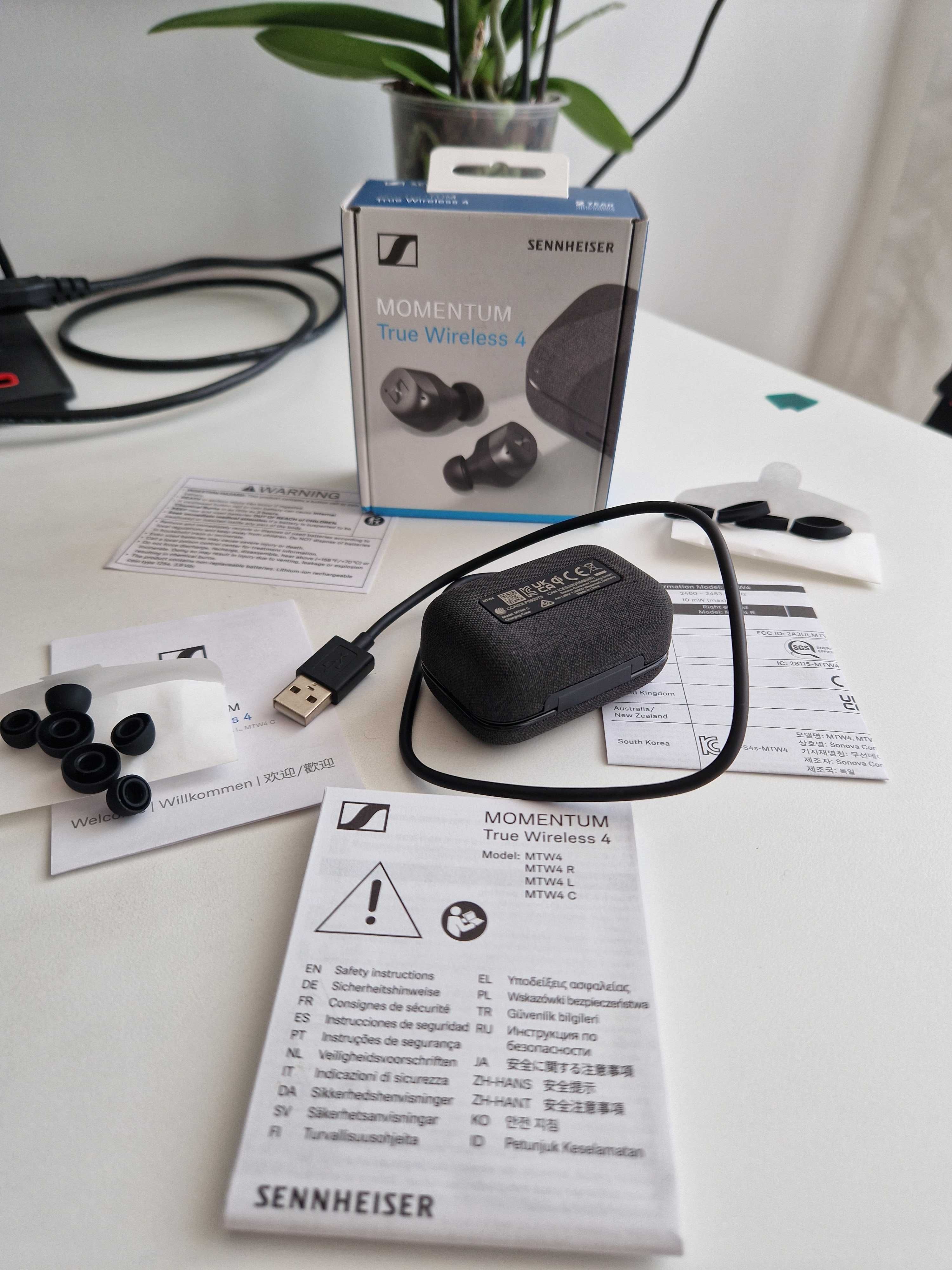 Безжични слушалки Sennheiser MOMENTUM True Wireless 4 Нови Гаранция