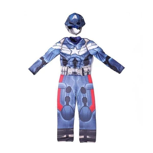 Costum cu muschi  Captain America, Marvel, 3-5 ani , 100-110 cm