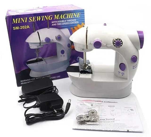 Мини Шевна машина с масичка и лампа 4 в 1 Mini Sewing Machine