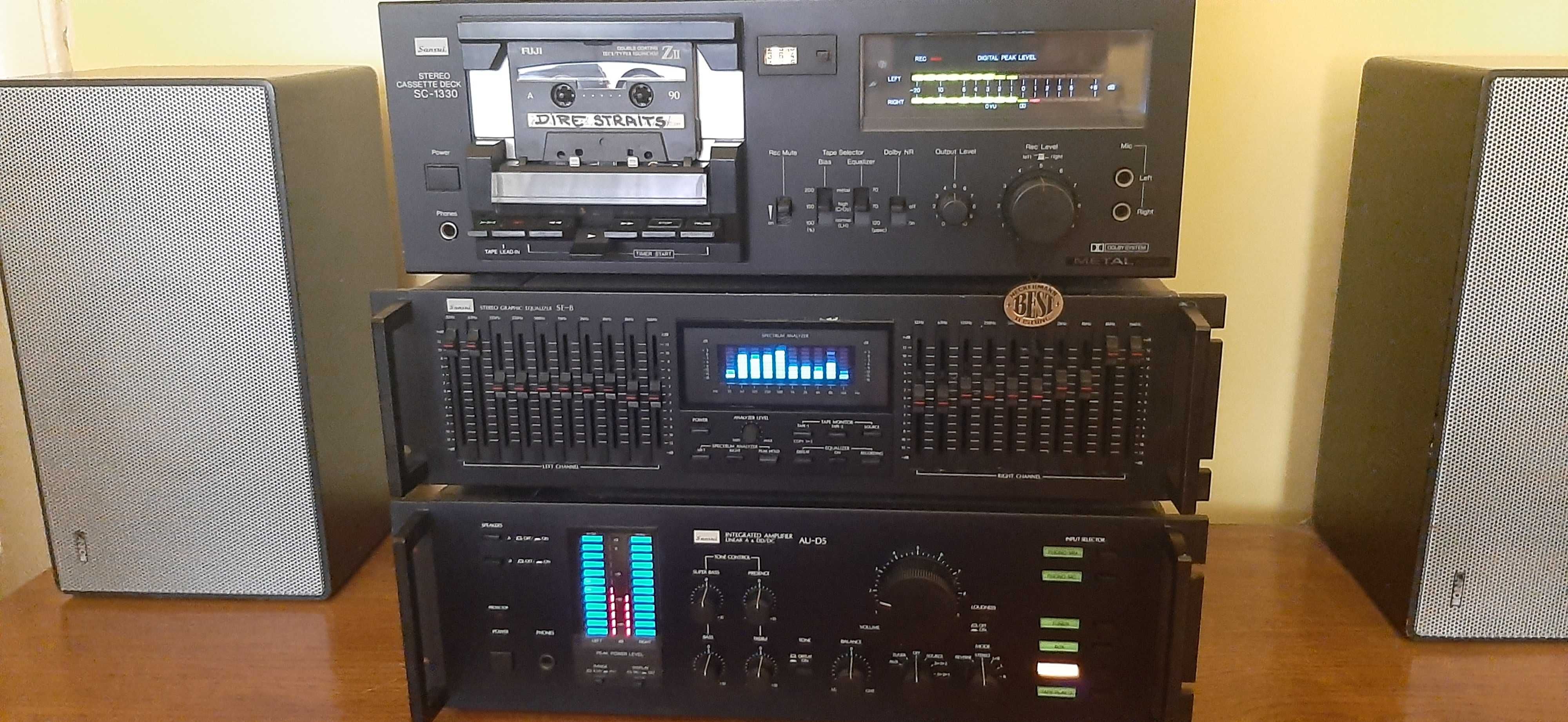 Linie audio Sansui AU D5,SE8,SC1330