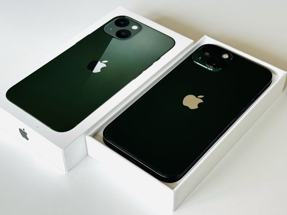 НОВ! Iphone 13 128GB Green 100% Батерия! Гаранция 6 месеца